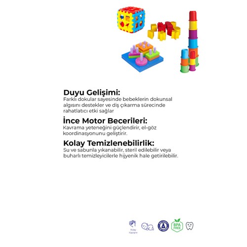 Kiki 3 Lü Set, Bultak, Kule Oyunu, Geometrik Şekiller, Eğitici Oyuncak Kiki 3 Lü Set, Bultak, Kule Oyunu, Geometrik Şekiller, Eğitici Oyuncak